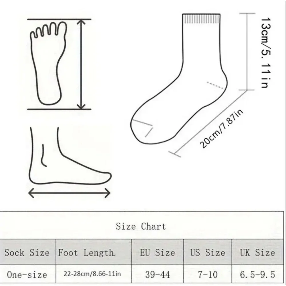 High Quality Anti-Odor All Season Ankle Socks One Size Work Casual 5 Pack‎